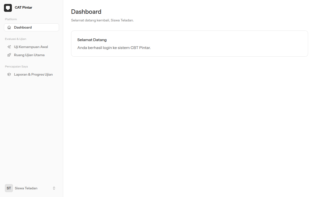 Dashboard Siswa